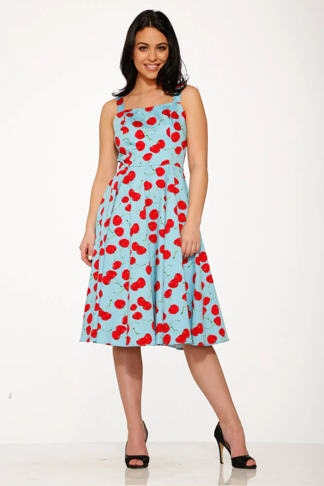 3466 Martina Cherry Swing Dress - Olabens