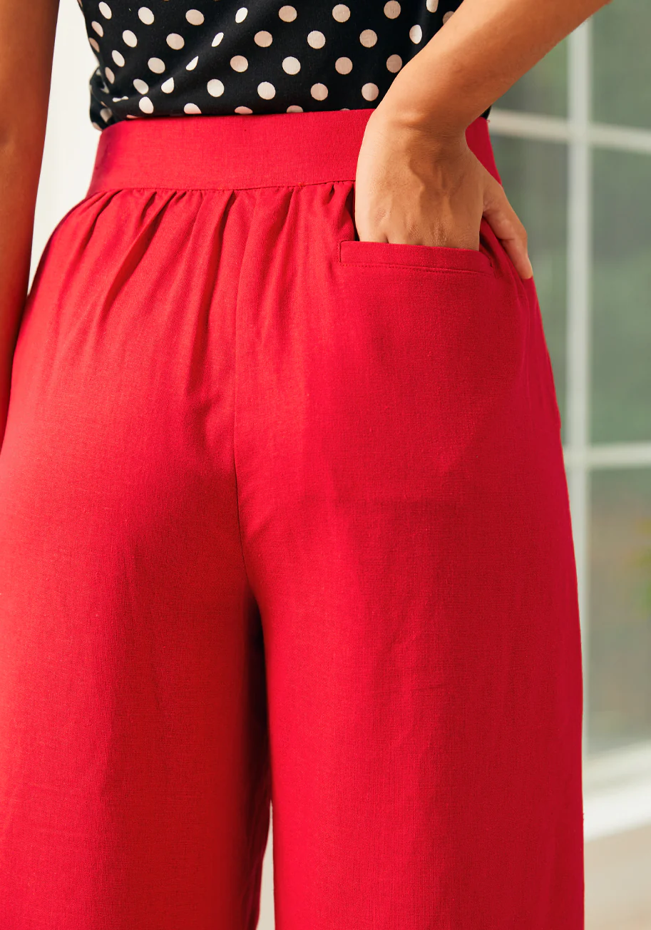 Lazy Afternoon Wide Leg Pants - Olabens