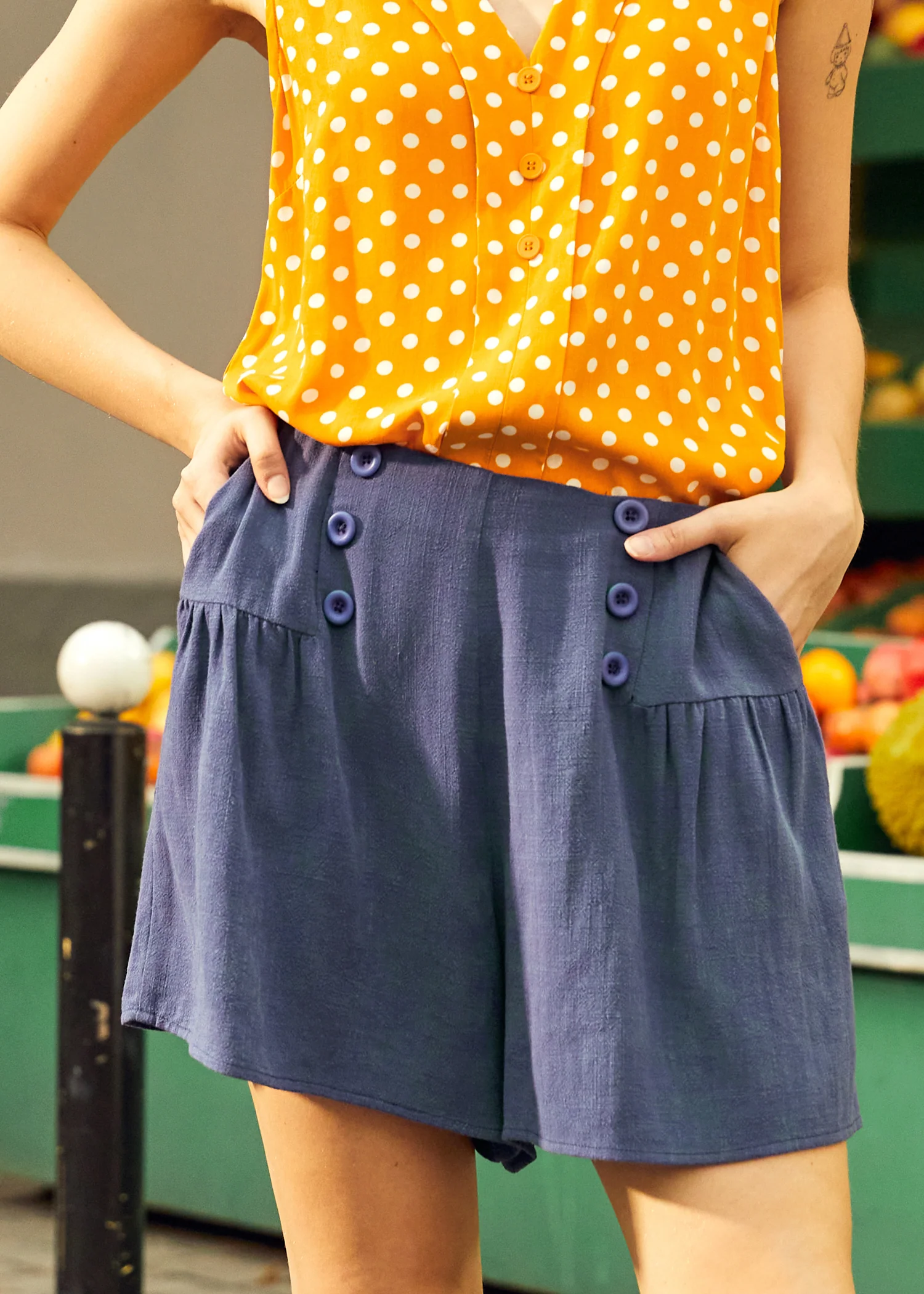 Buttoned Up & Breezy Shorts - Olabens