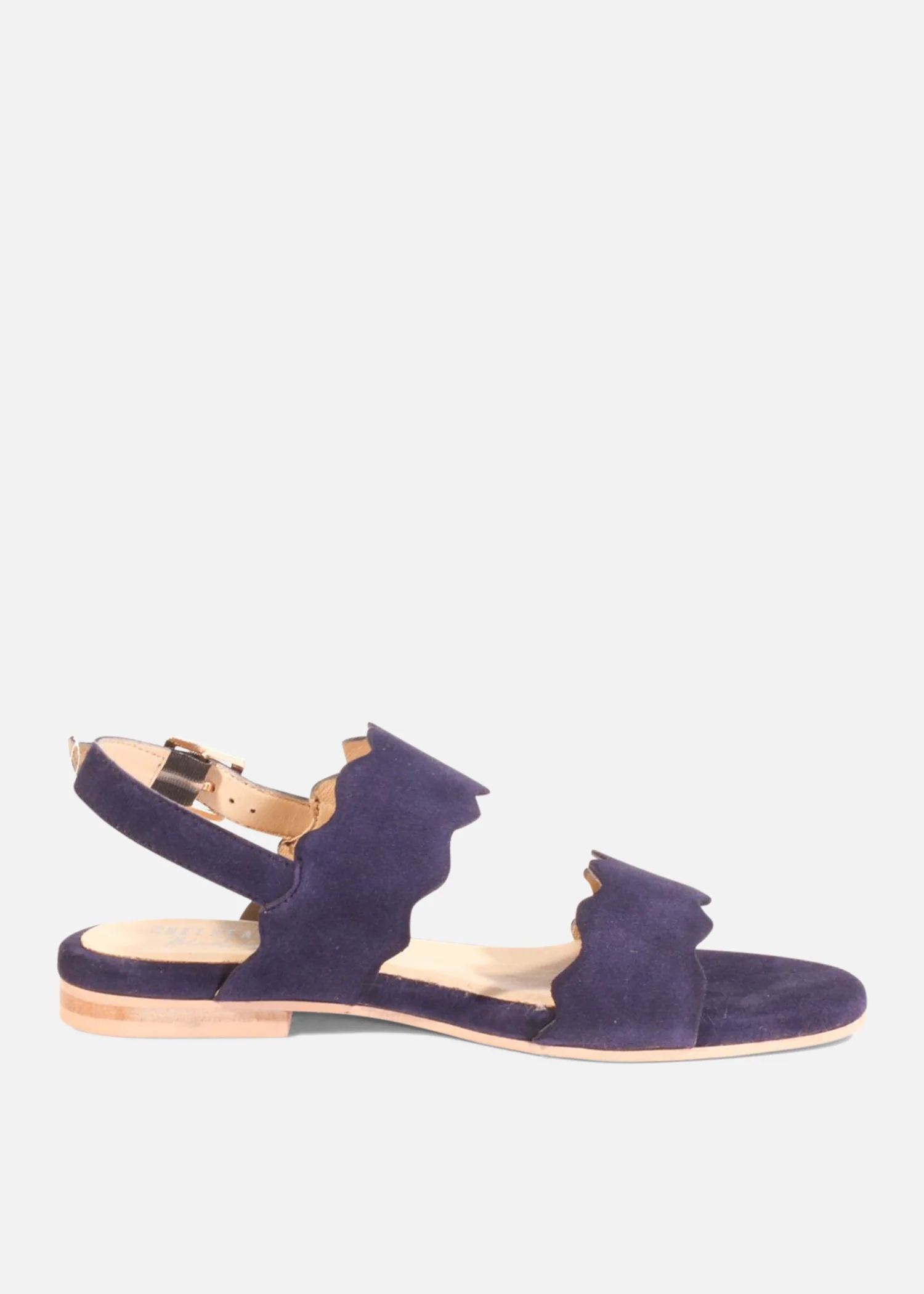 Jarden Suede Scallop Sandals - Olabens