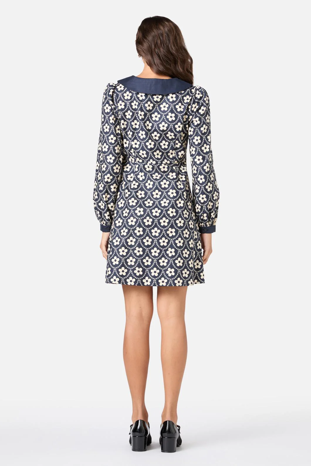 Megan Cute Collar Mini Dress - Olabens