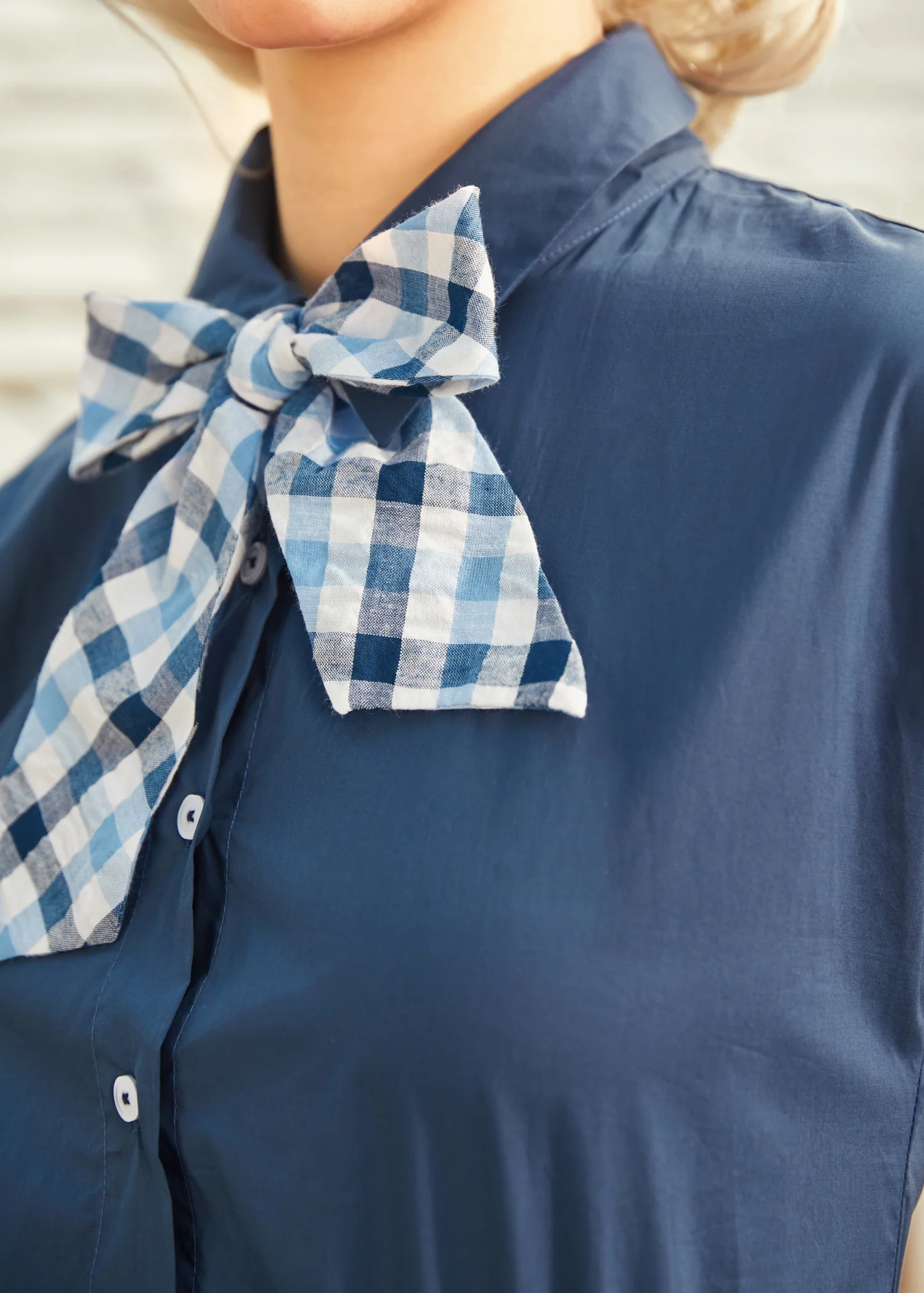 Gingham Grace Bow Dress - Olabens