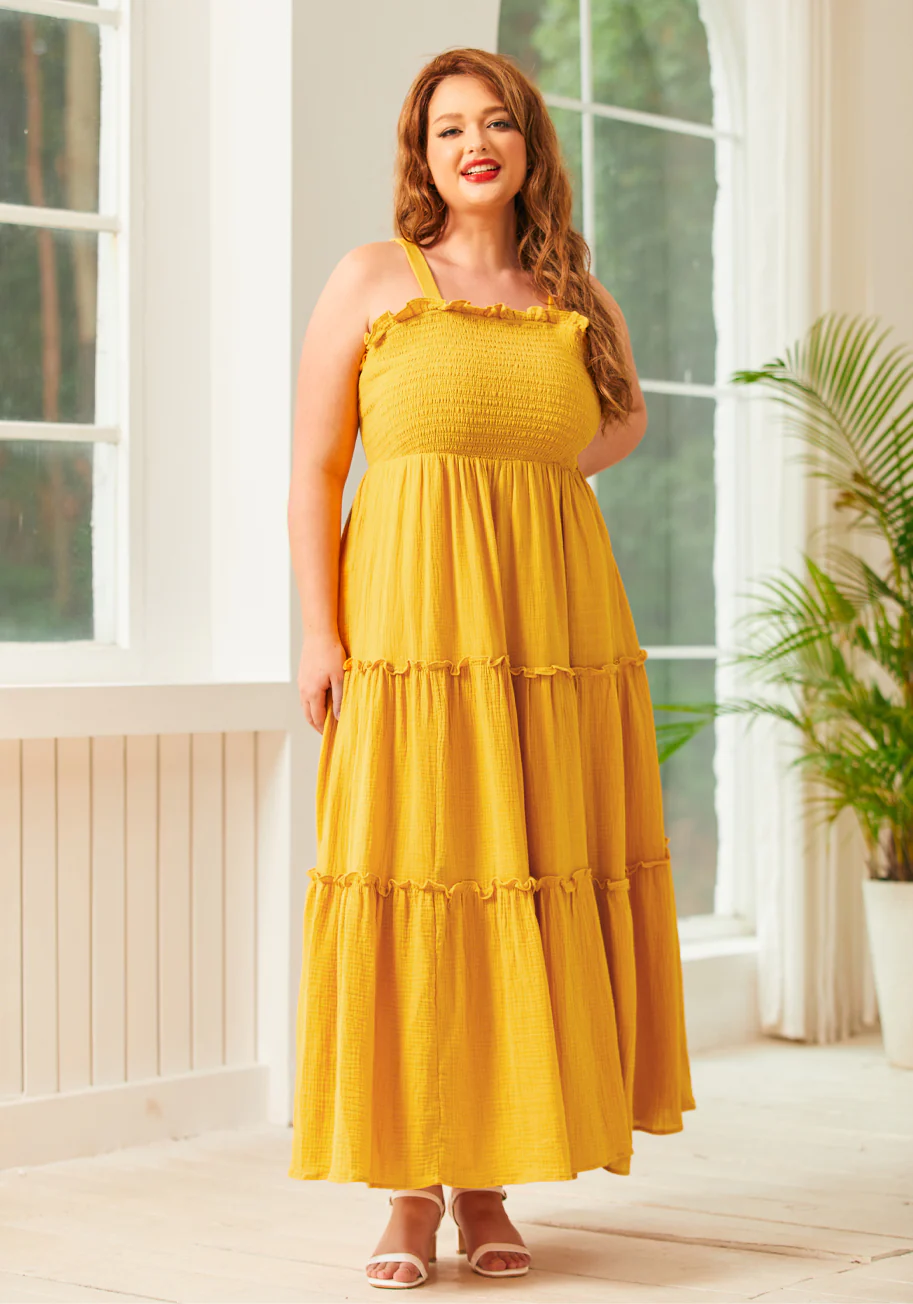 Glimmering Goddess Maxi Dress - Olabens