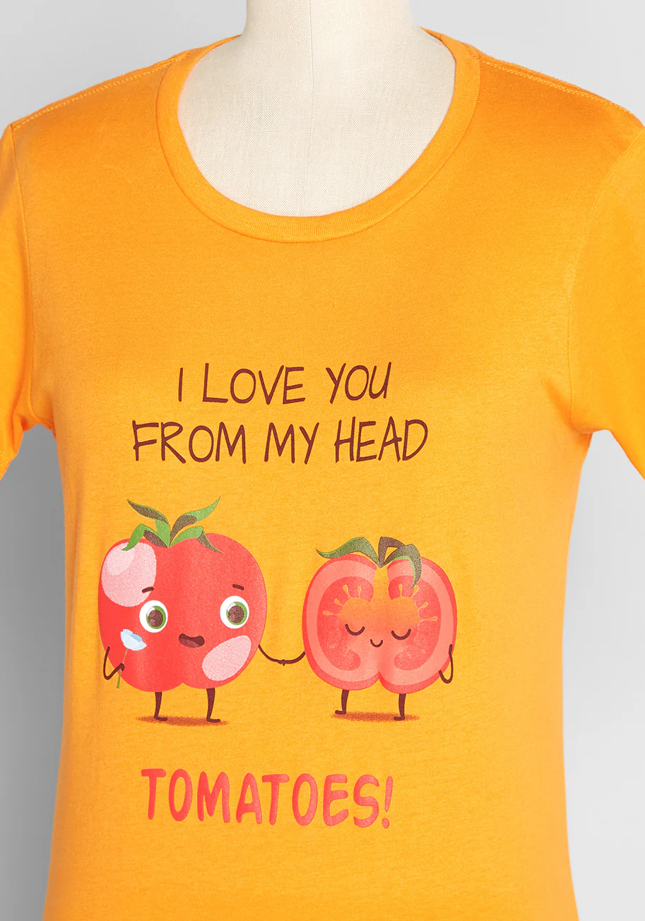Love You To-ma-toes Graphic Tee - Olabens