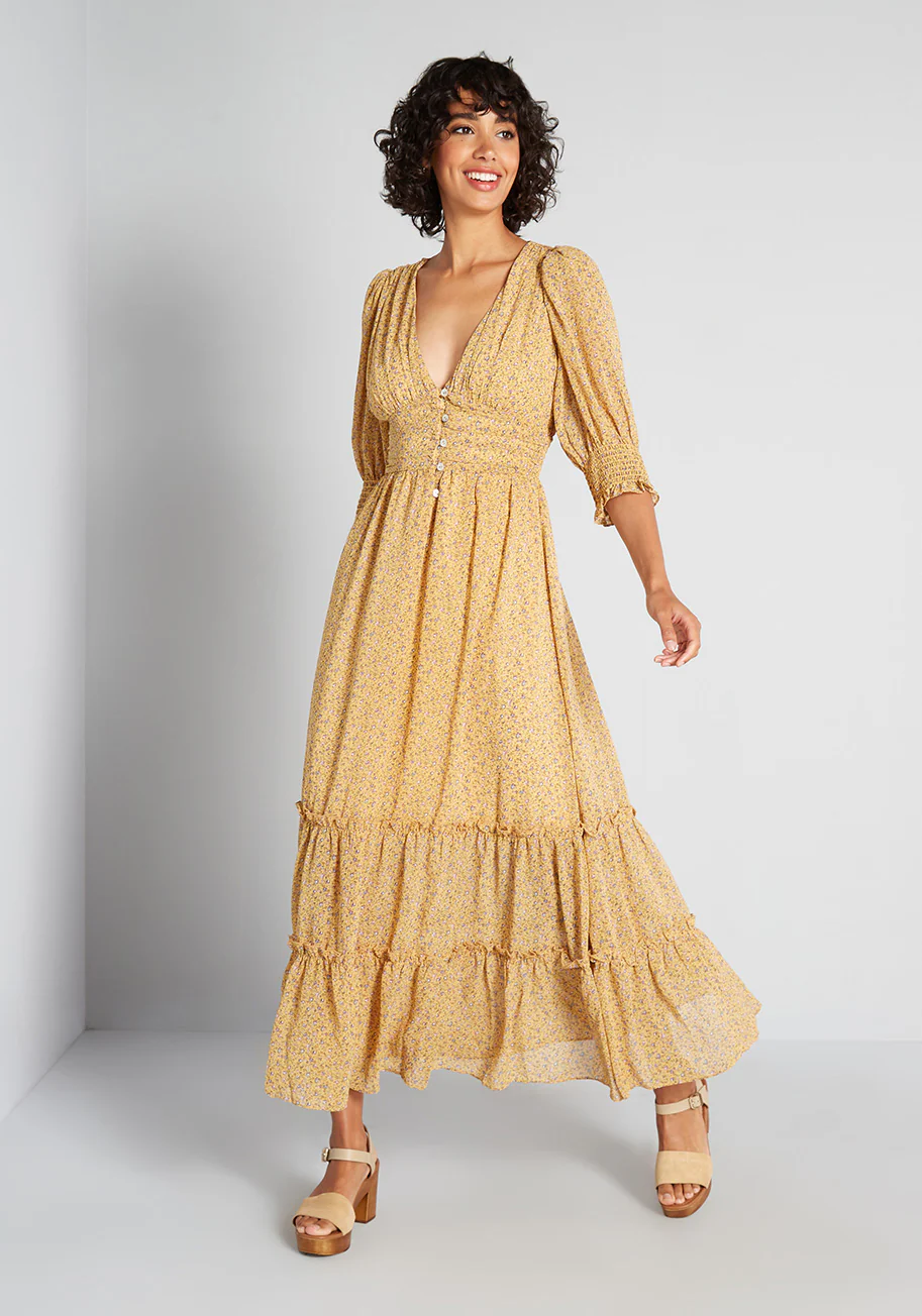The Golden Hour Maxi Dress - Olabens