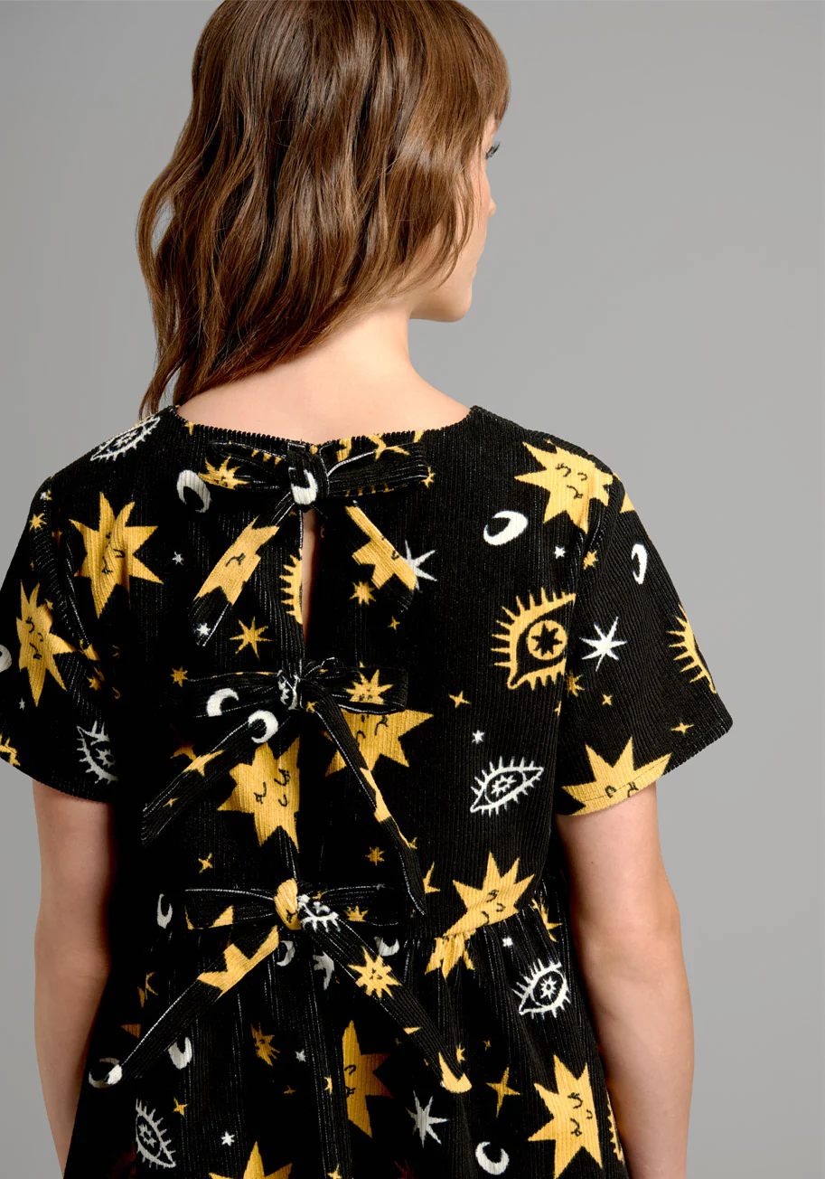 Celestial Being Corduroy Dress - Olabens