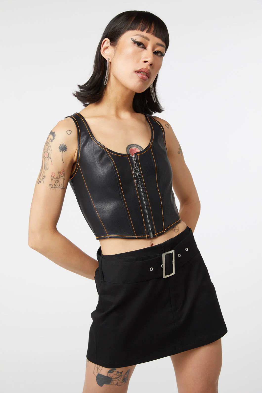 Ablaze Pu Corset - Olabens