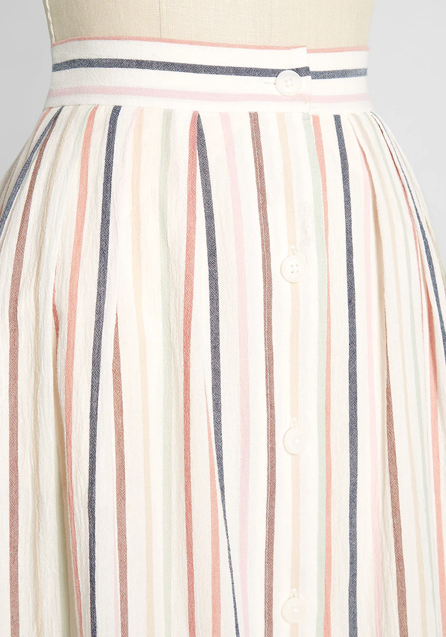 Lasting Allure Pleated Swing Skirt - Olabens