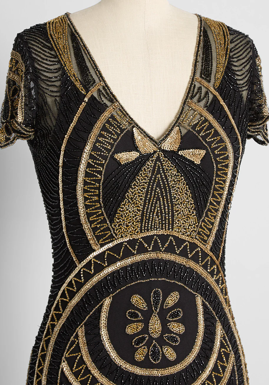 Valley of the Queens Beaded Tassel Dress - Olabens