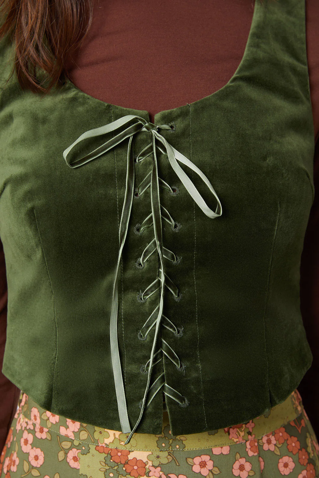 Sadie Velvet Vest - Olabens