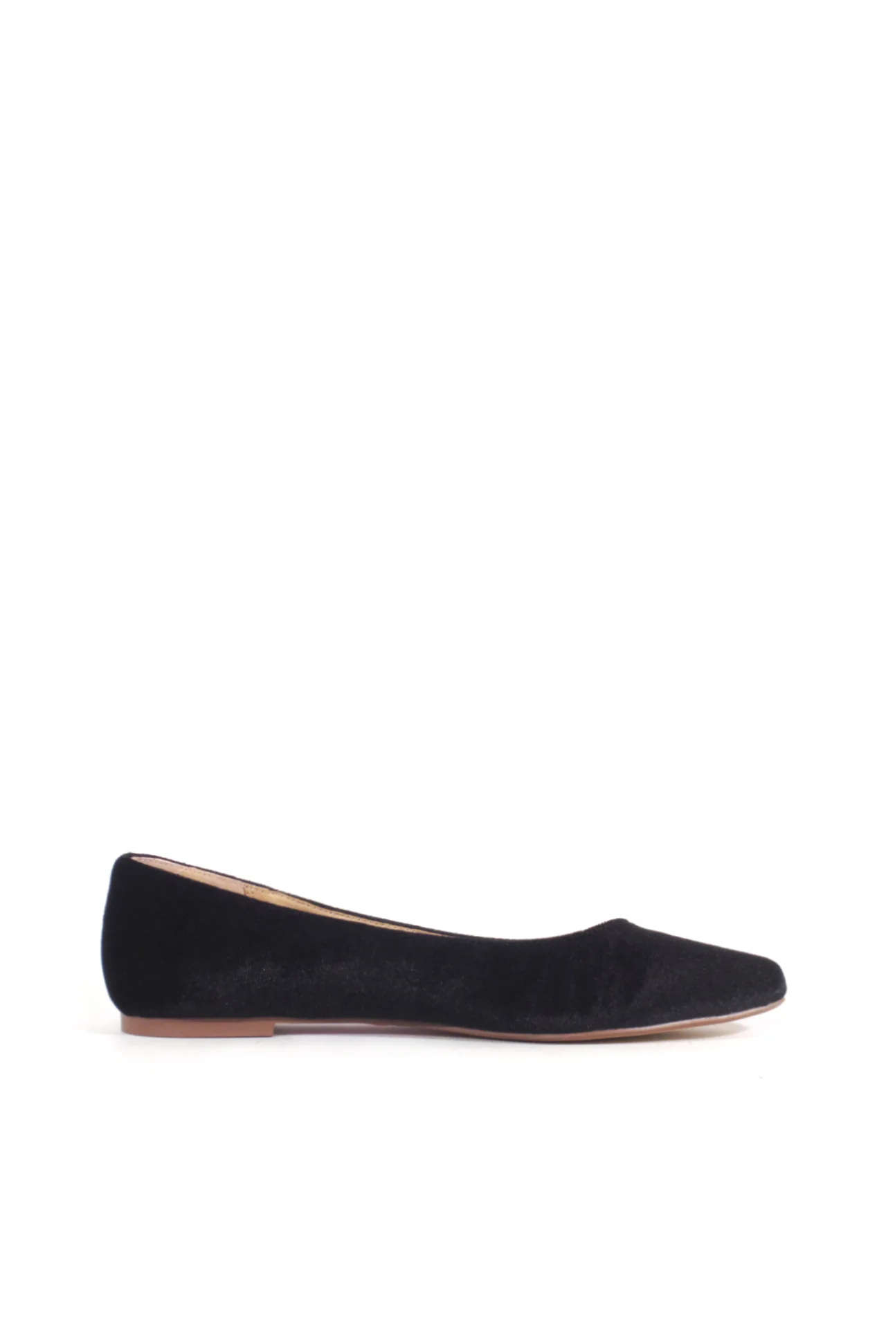 Pammy Velvet Ballet Flats - Olabens