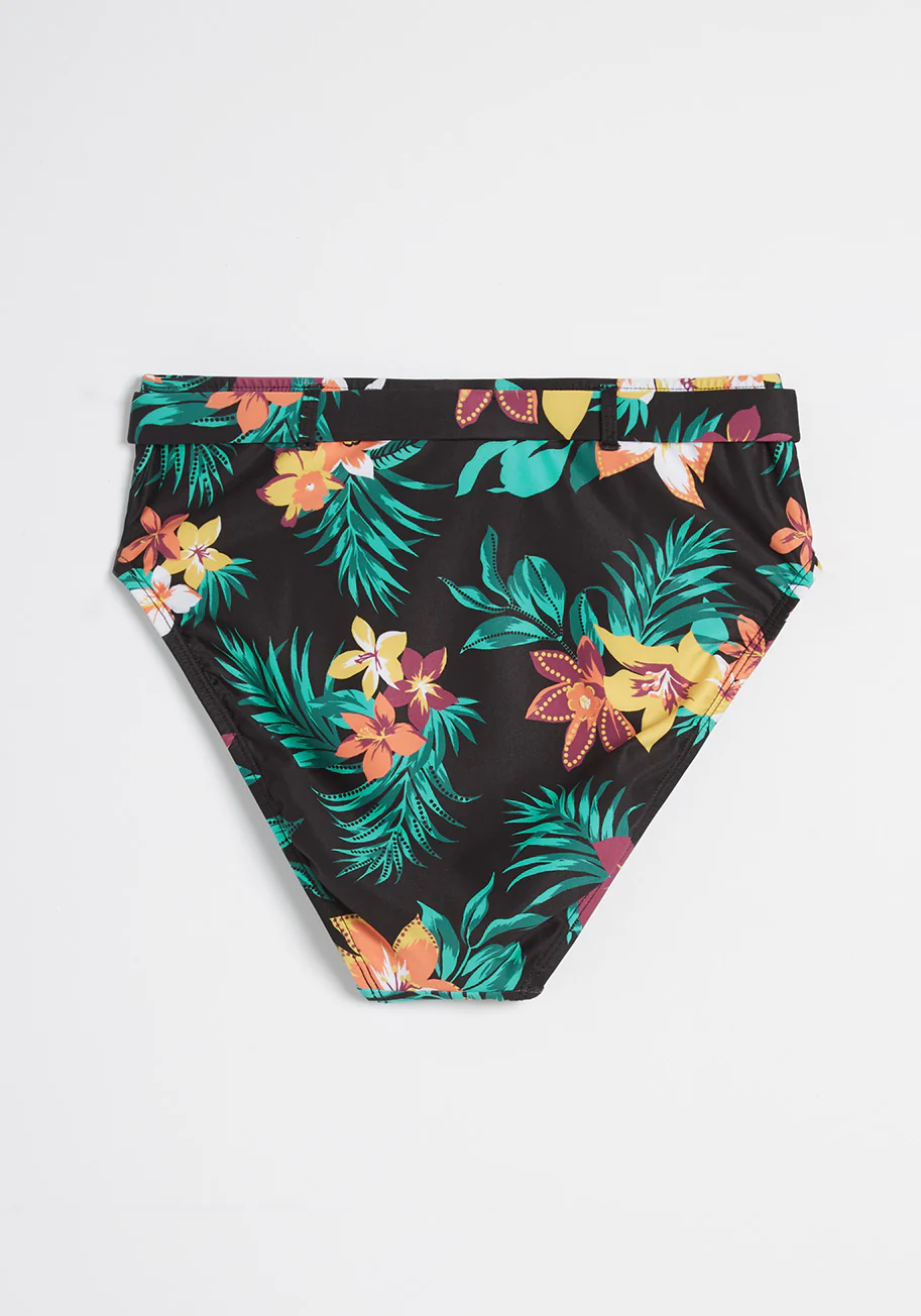 Boardwalk Bliss High-Waisted Bikini Bottom - Olabens