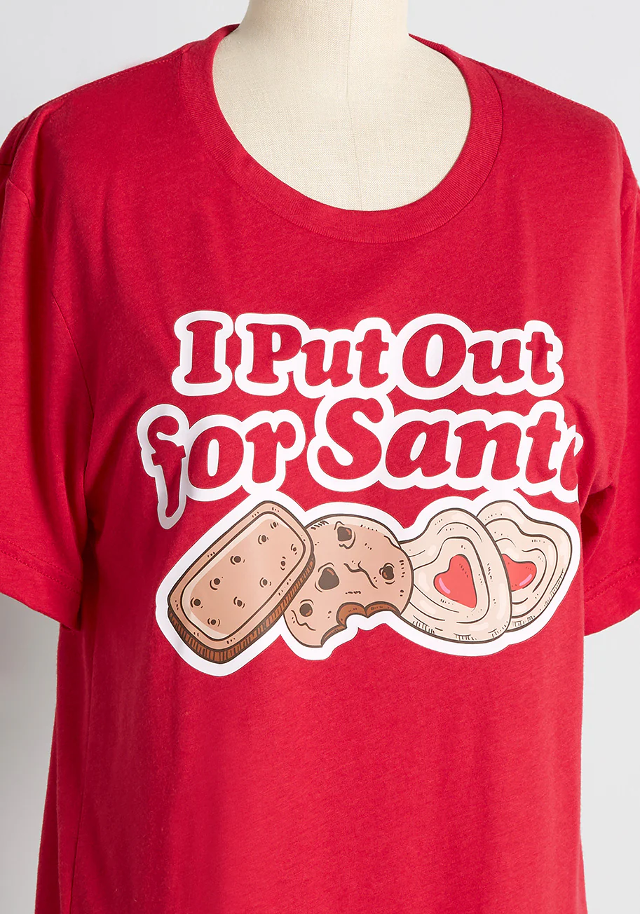 Put Out For Santa Graphic Tee - Olabens