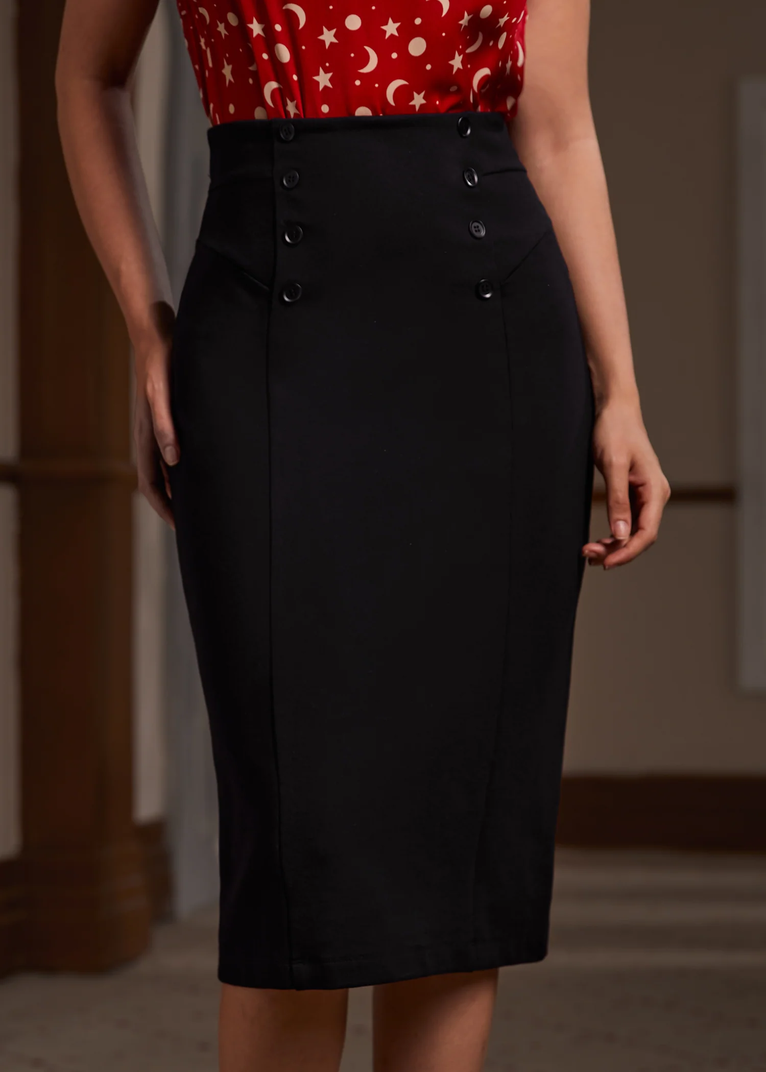 Speakeasy Soir  e Pencil Skirt - Olabens