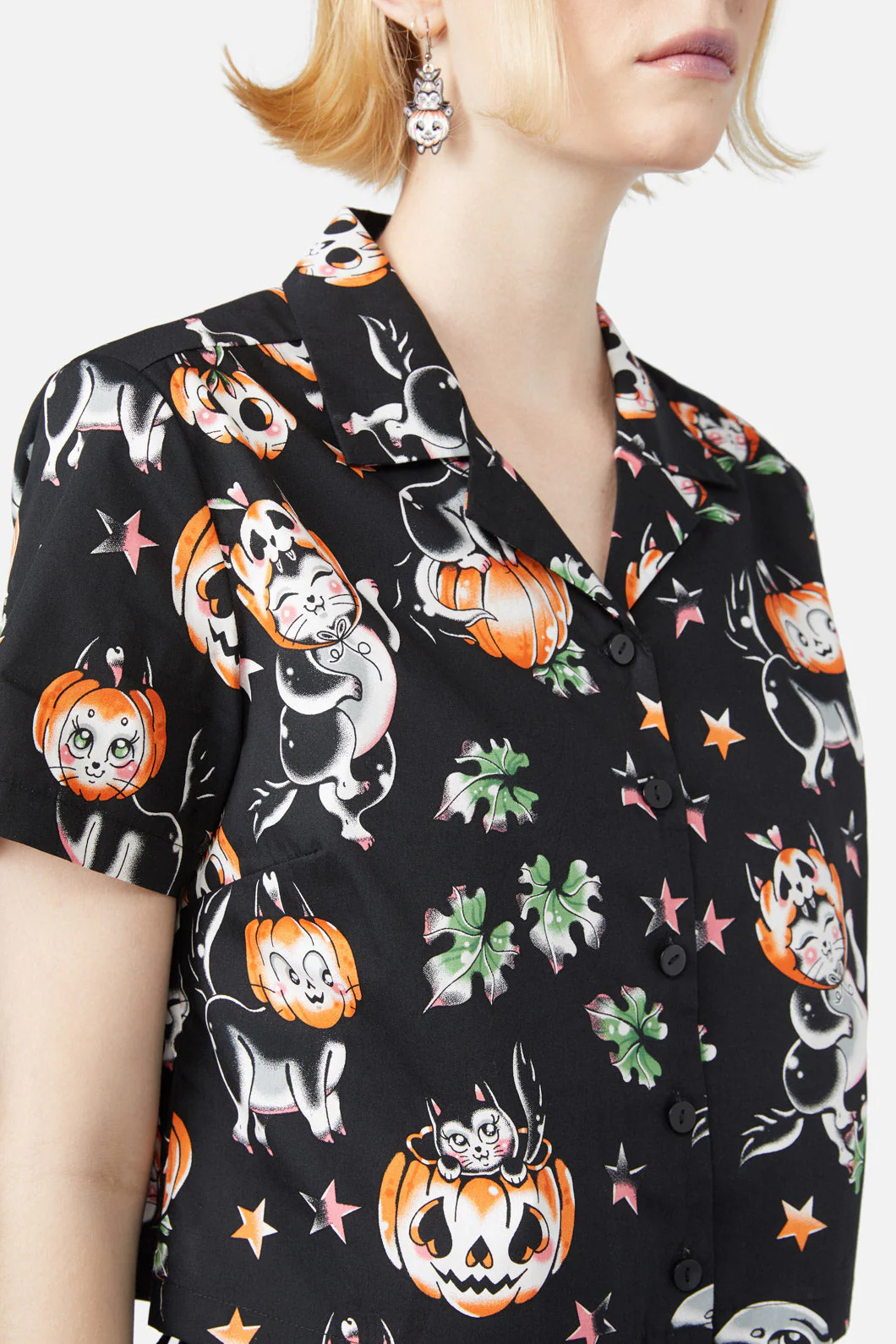 Pumpkin Patch Kitty Blouse - Olabens