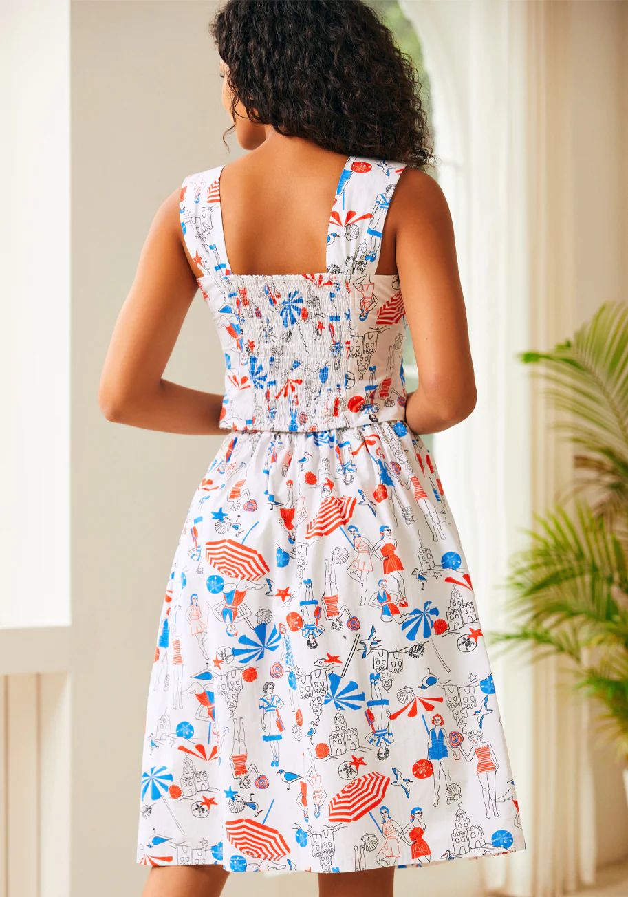 Ocean Breeze Midi Skirt - Olabens