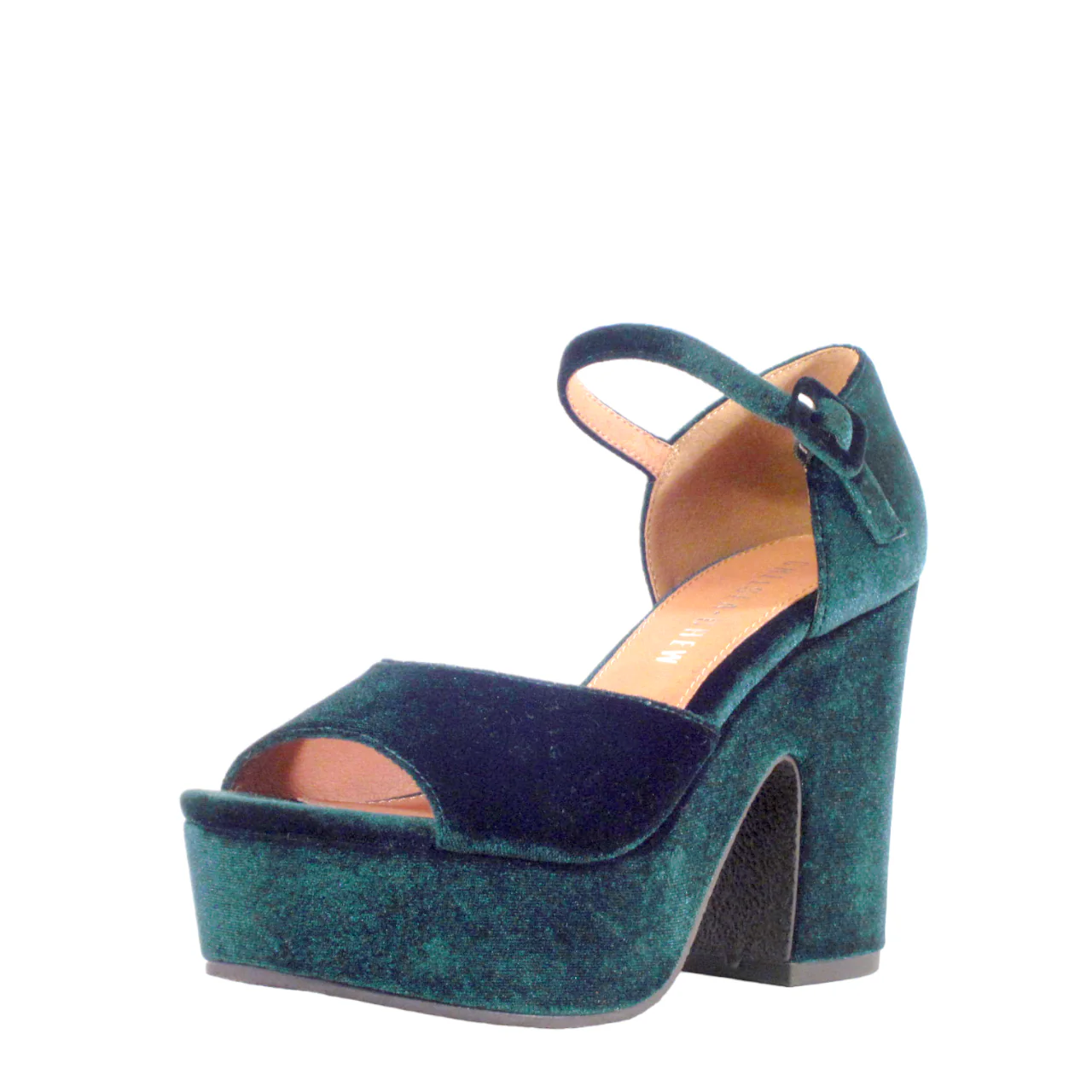 Quill Velvet Platform Heels - Olabens