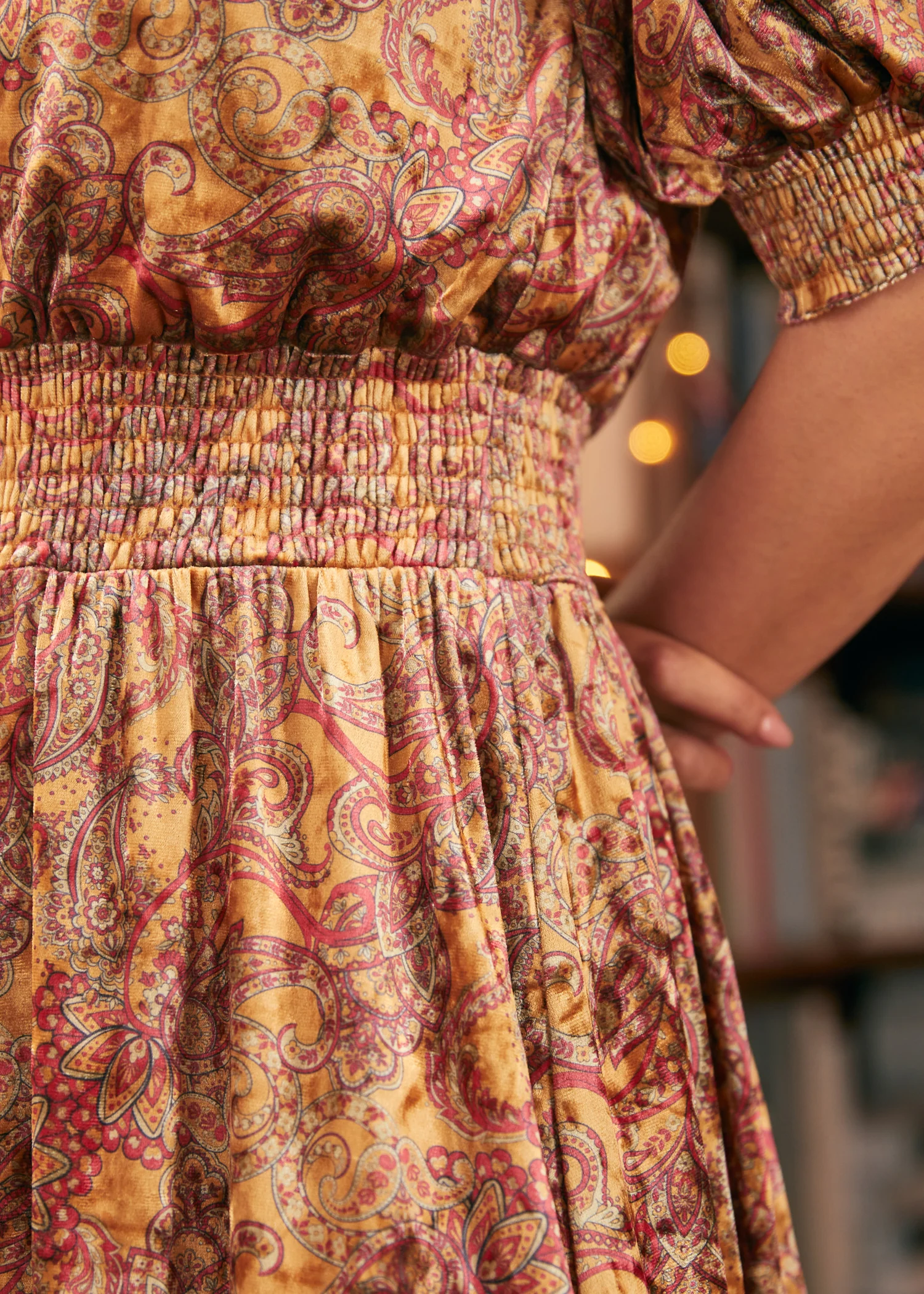 Bohemian Rhapsody Balloon Sleeve Dress - Olabens