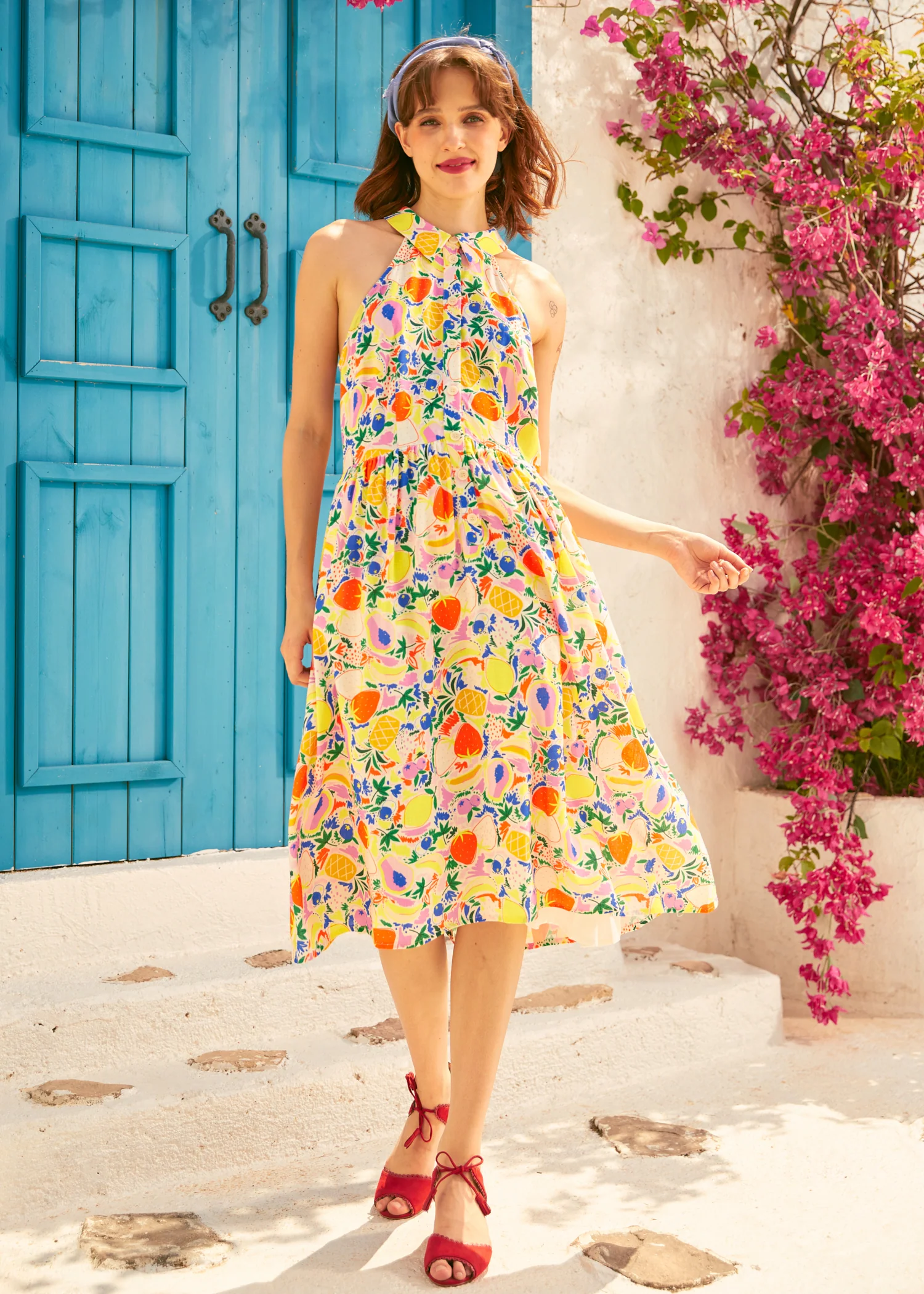Cutaway Shirt Fit & Flare Dress - Olabens