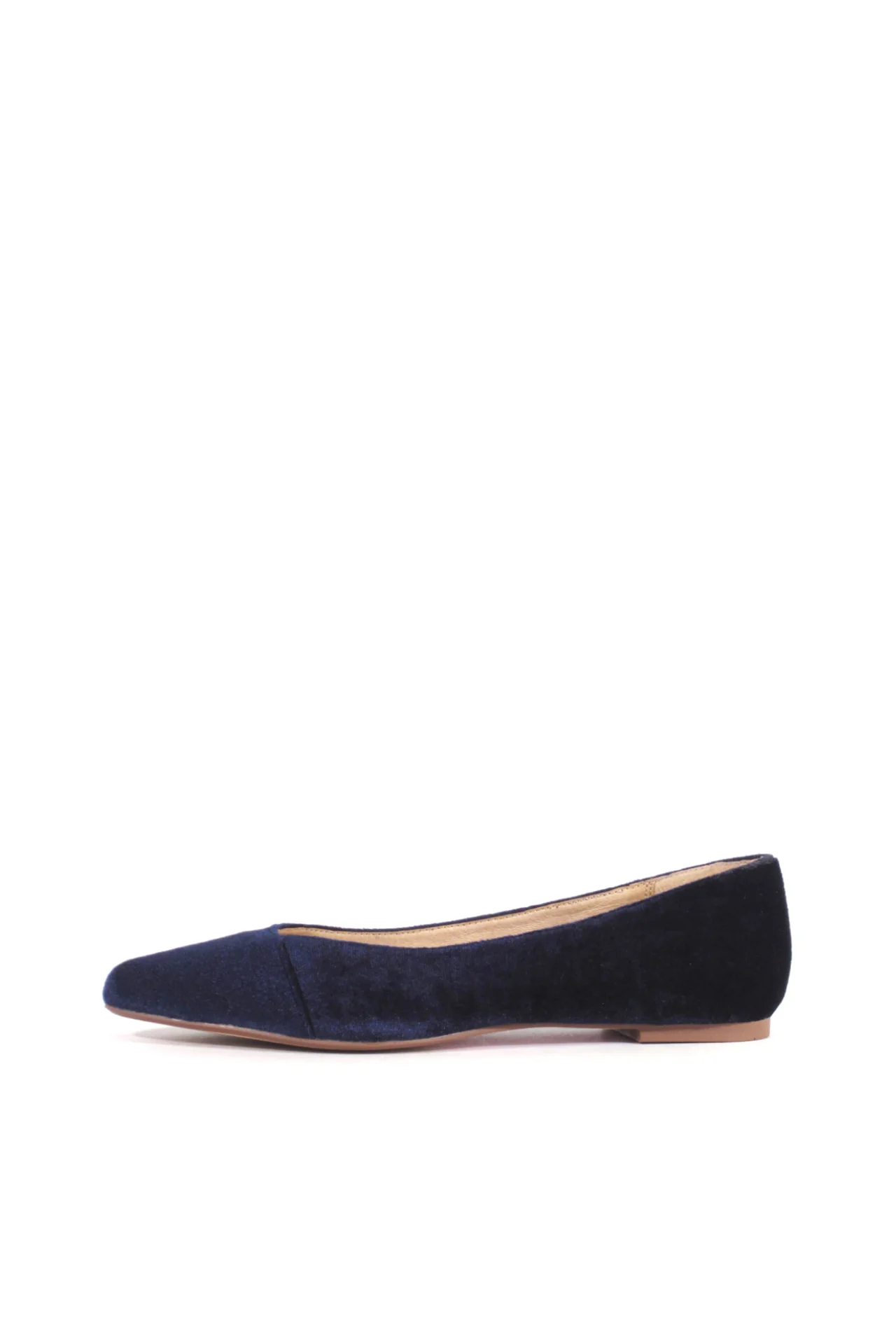 Pammy Velvet Ballet Flats - Olabens
