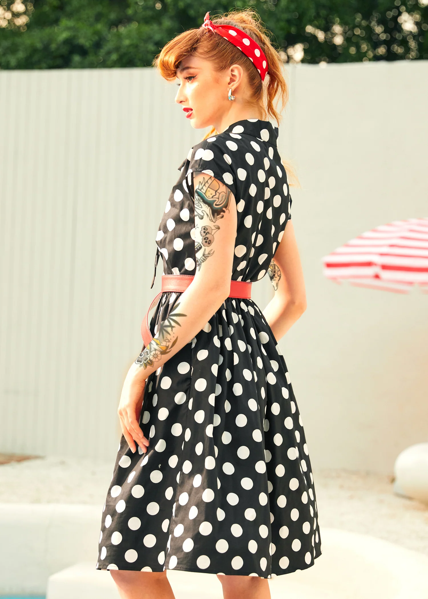 A Cult Classic Cap Sleeve Belted Dress - Olabens