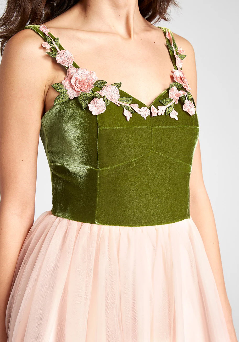 Rose Garden Party Twofer Dress - Olabens