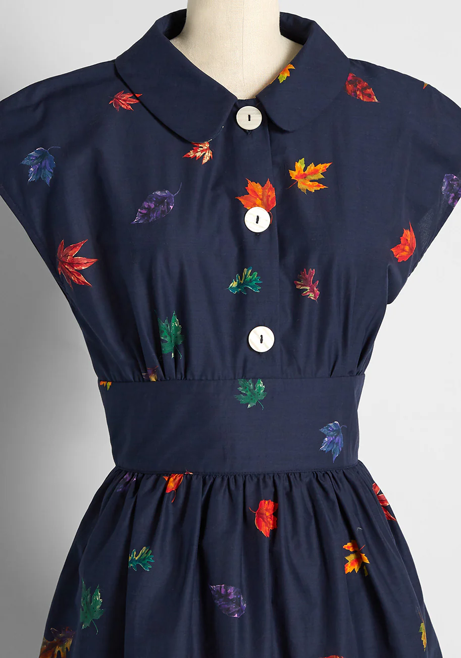 Can't Be-leaf I'm Fallin' For You Fit and Flare Dress - Olabens