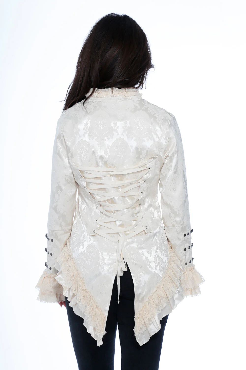 Off-White Victorian Tailed Jacket - Olabens