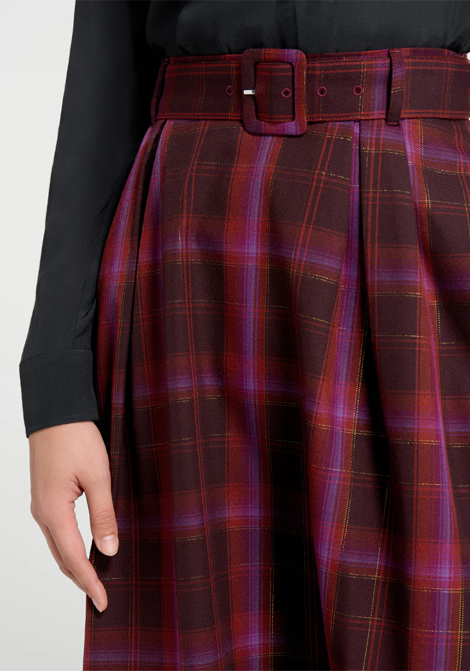 Perfect Timing Belted Circle Skirt - Olabens