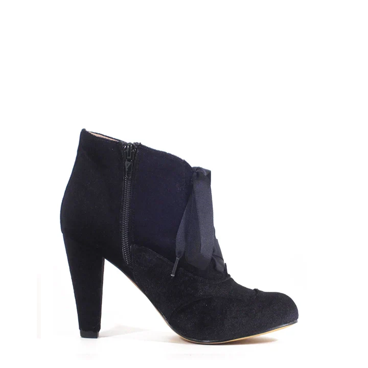 Taylor Velvet Enchanting Booties - Olabens