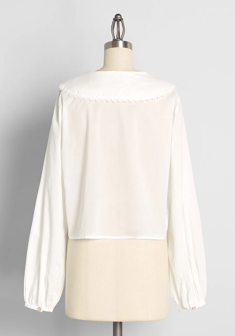 Pure Possibility Button-Up Blouse - Olabens