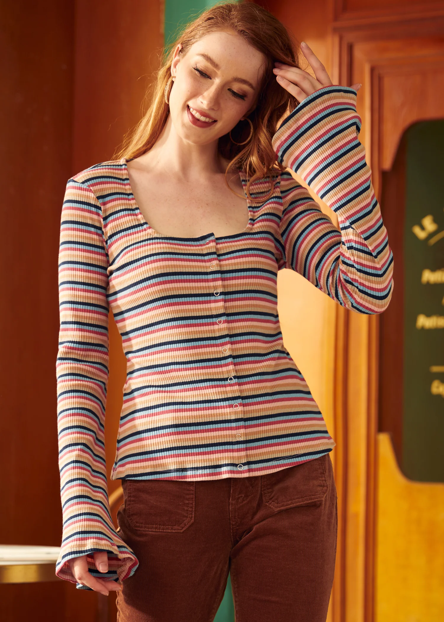 Lost in Love Bell Sleeve Top - Olabens