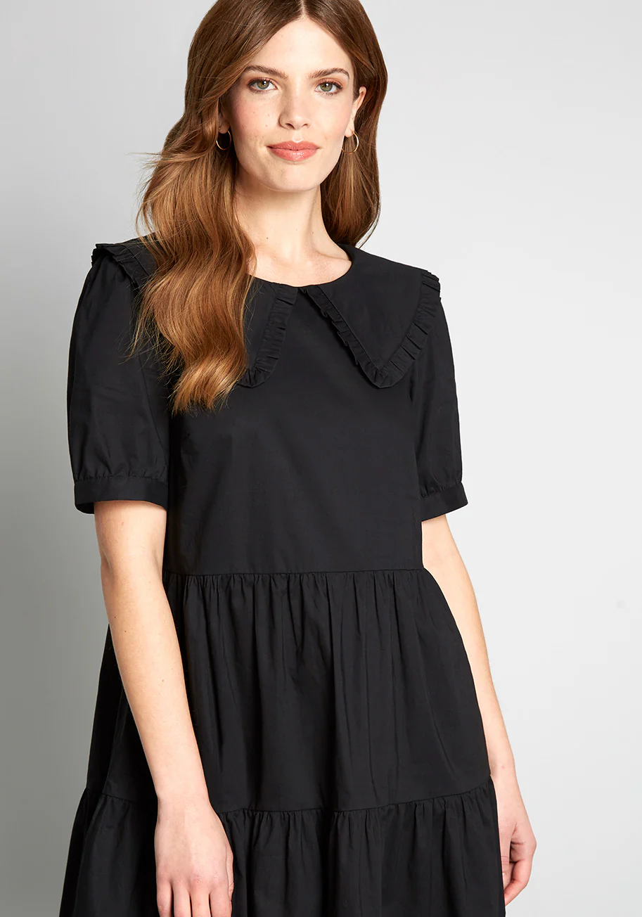 The Frill Of Youth Tiered Babydoll Dress - Olabens