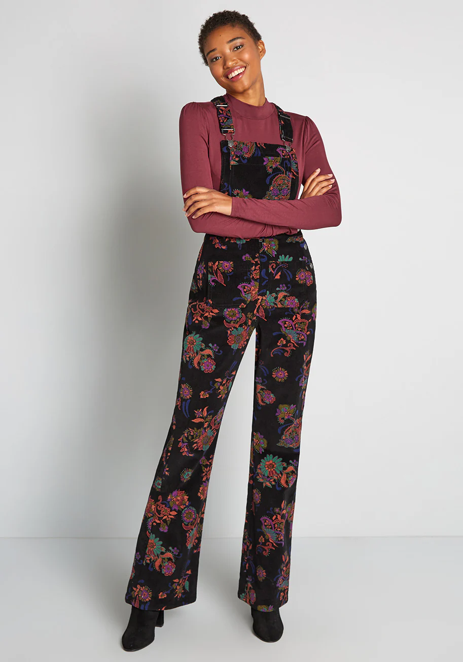 Paisley Makes Perfect Cord Overalls - Olabens