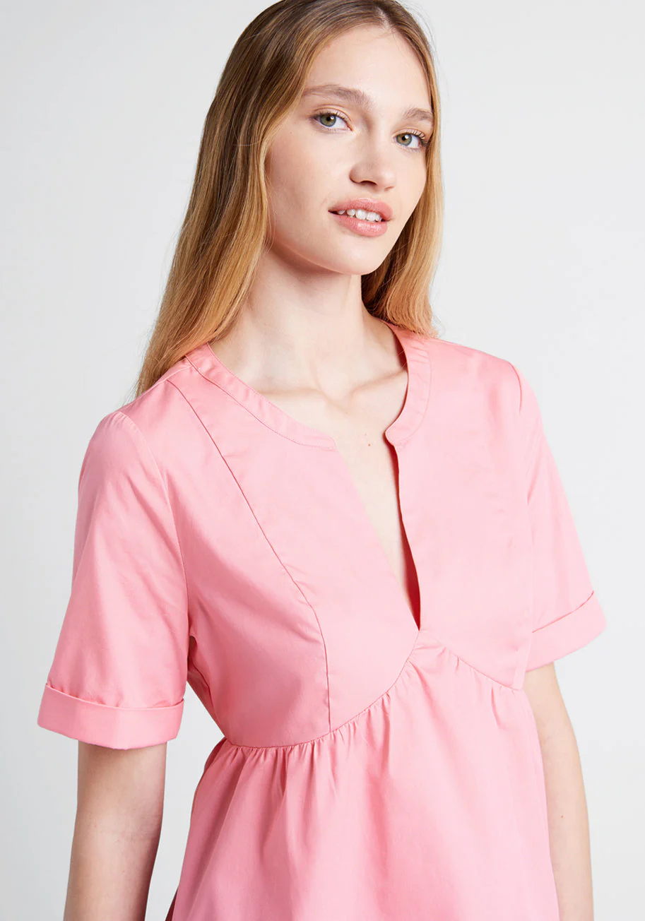 Never Better Y-Neck Top - Olabens