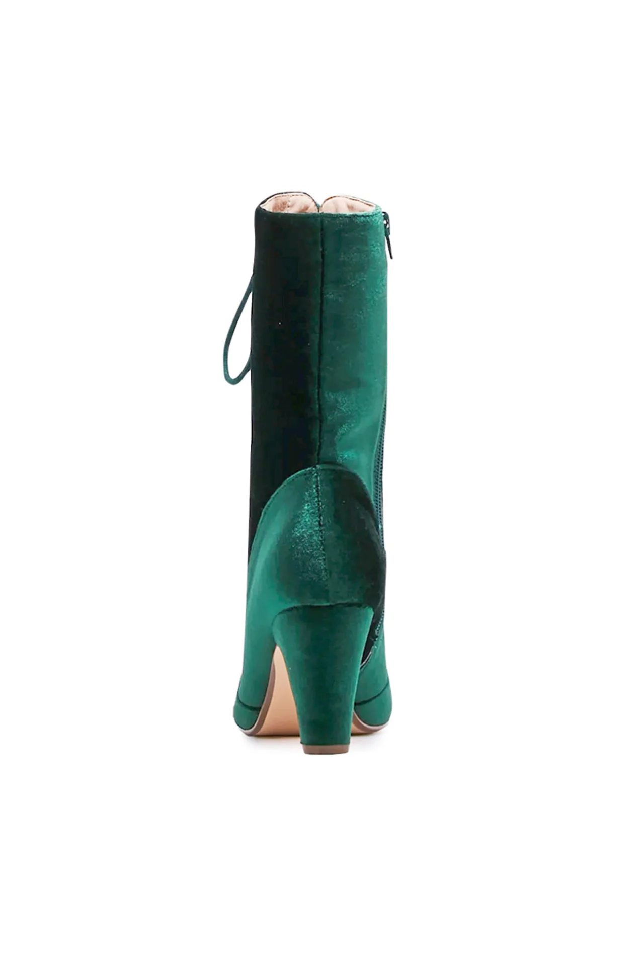 Claire Velvet Victorian Booties - Olabens