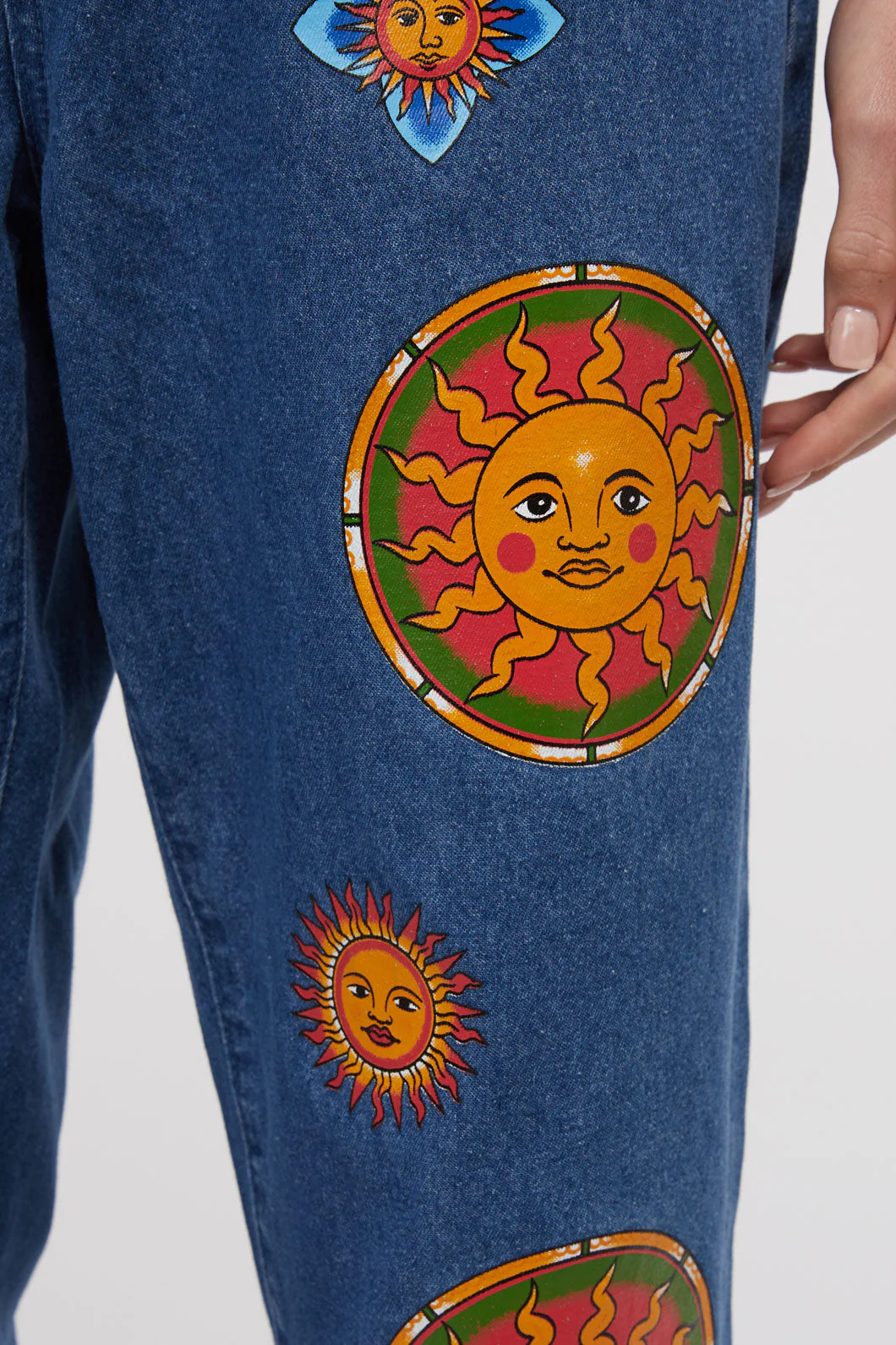 Denim Sun Print Jean - Olabens
