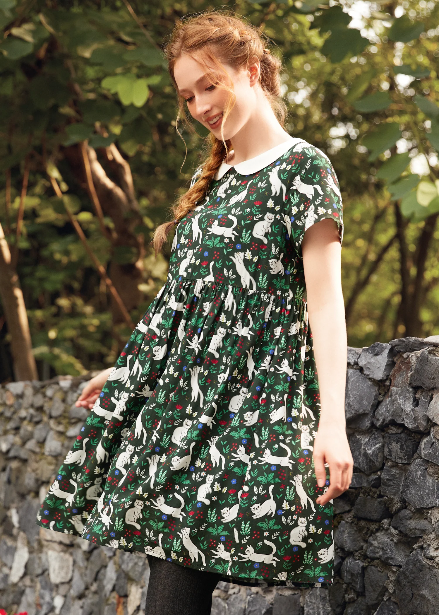 Whimsy & Wonder Collar Empire Dress - Olabens