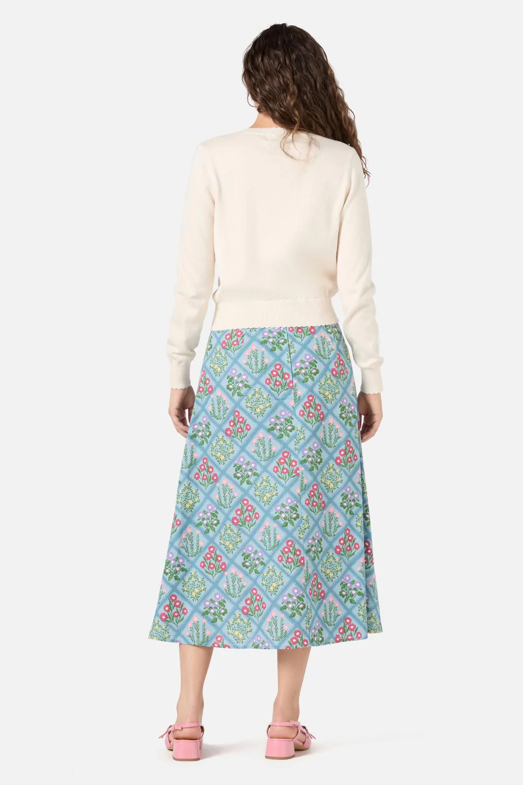 Lattice Embroidered Cardigan - Olabens