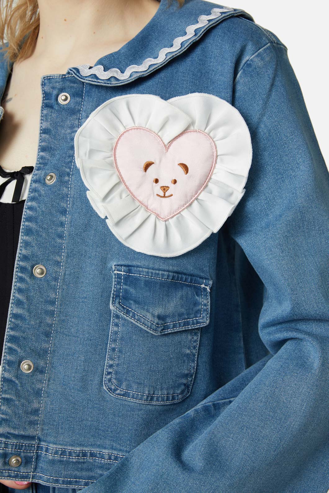 Sailor Teddy Denim Jacket - Olabens