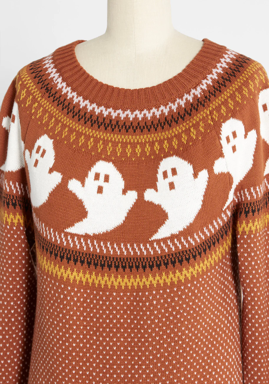 You've Been Ghosted Fair Isle Sweater - Olabens