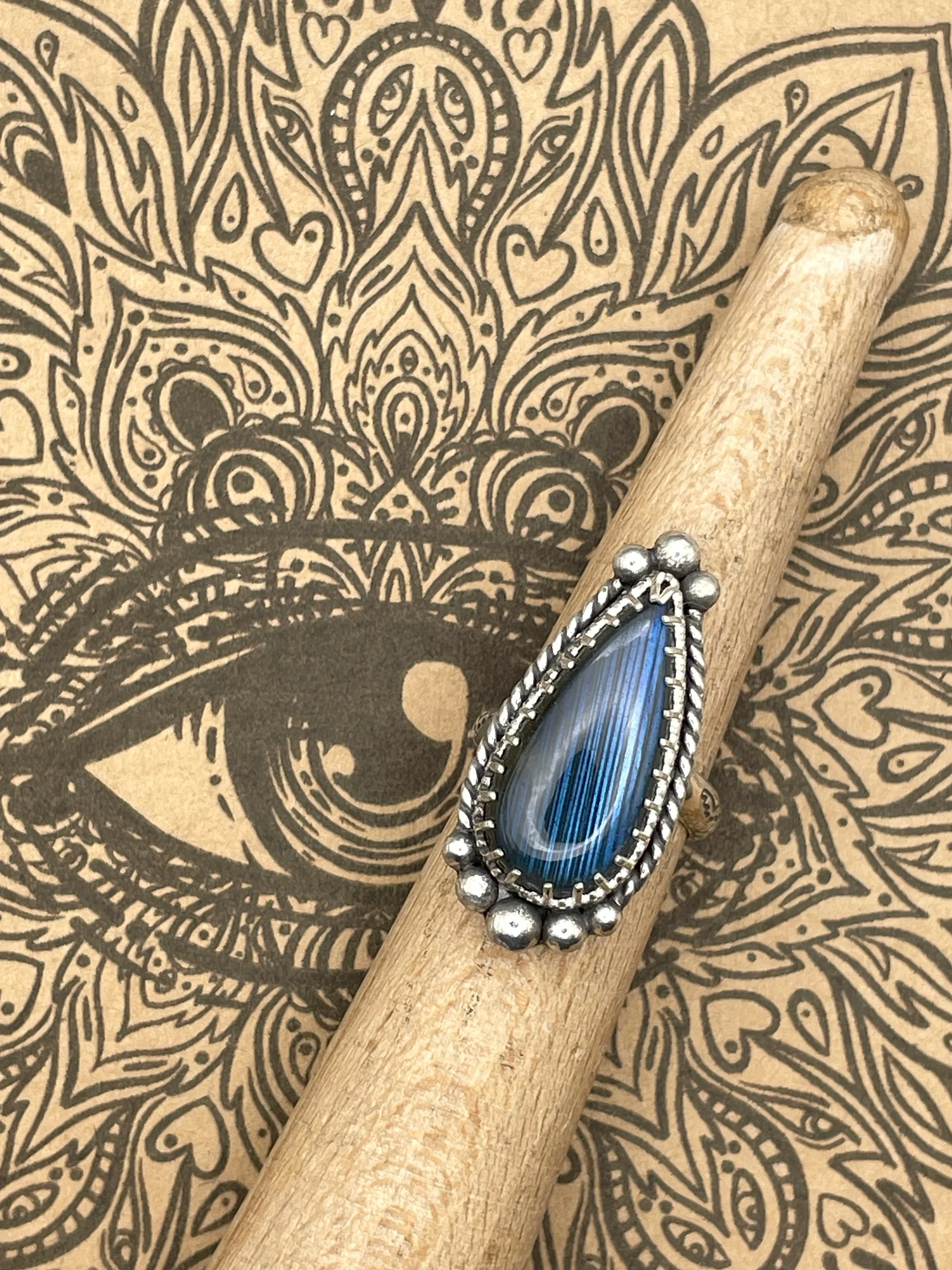 Sterling Silver Labradorite Ring - Olabens
