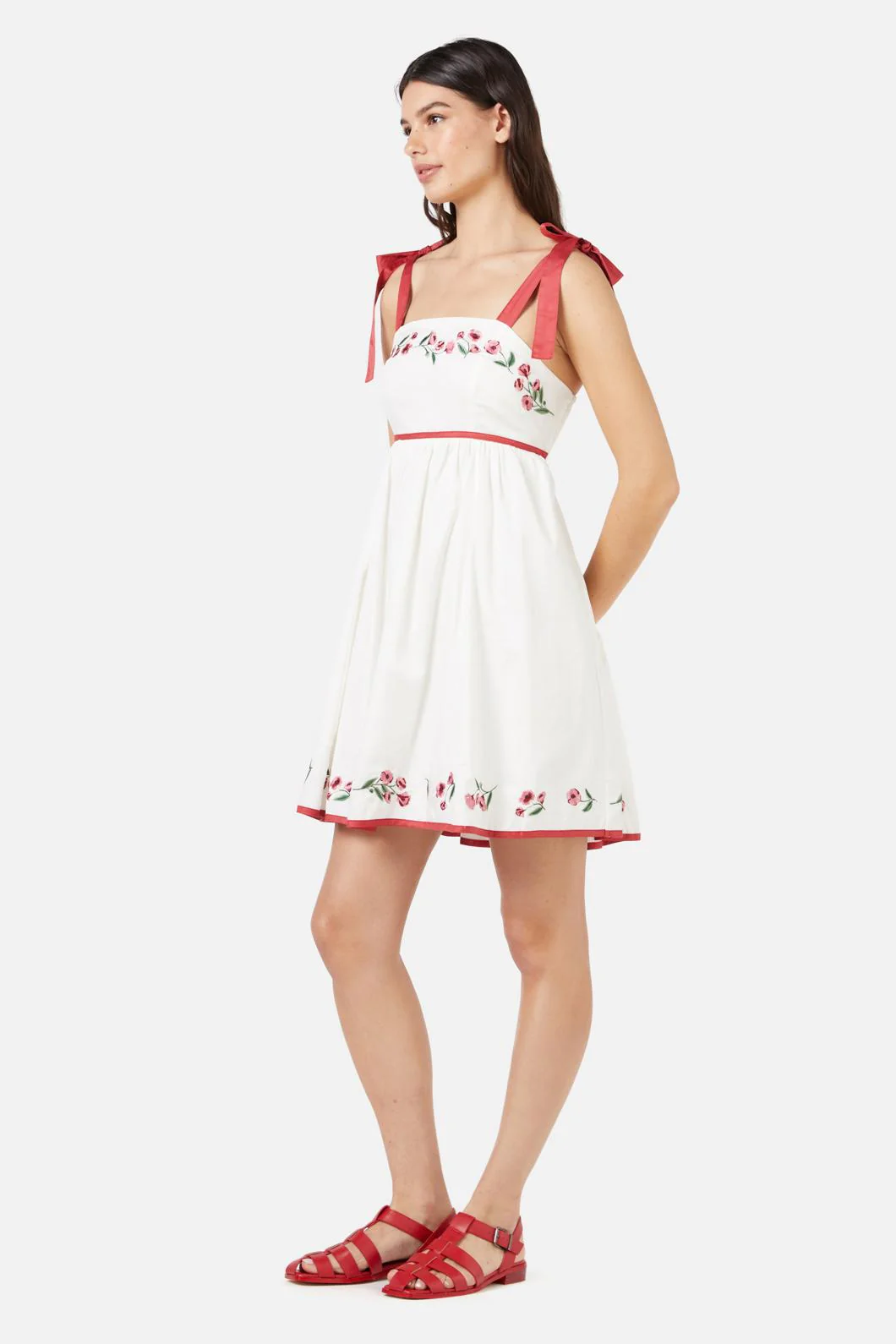 Poppy Emb Dress - Olabens