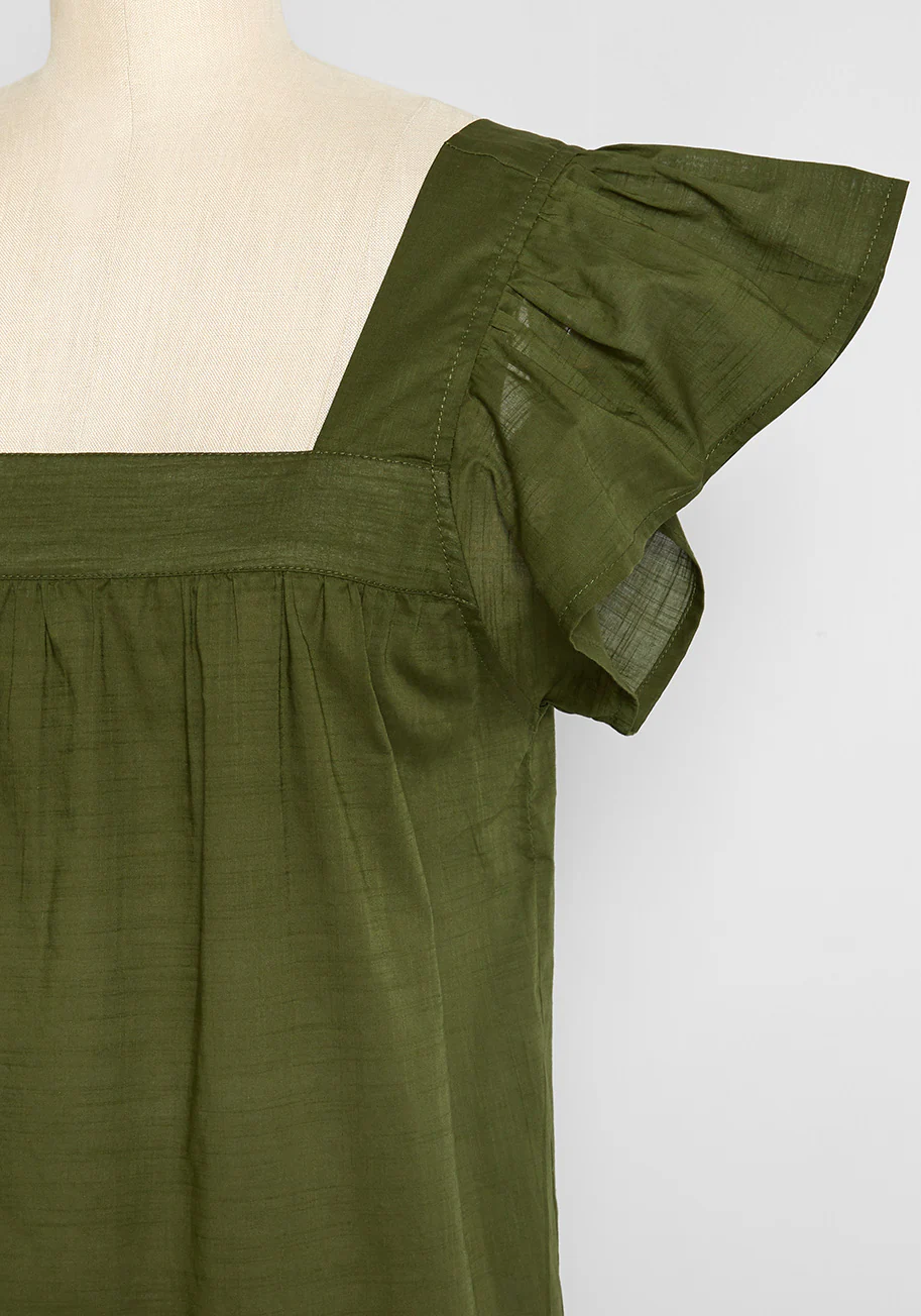 Sweetness Everlasting Flutter Sleeve Top - Olabens