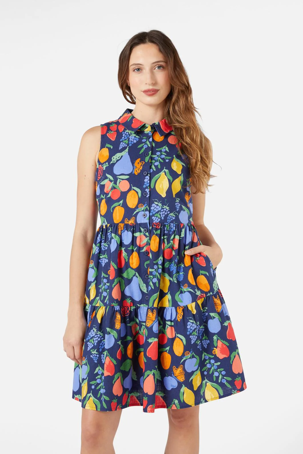 Fruit Bowl Shirt Dress - Olabens