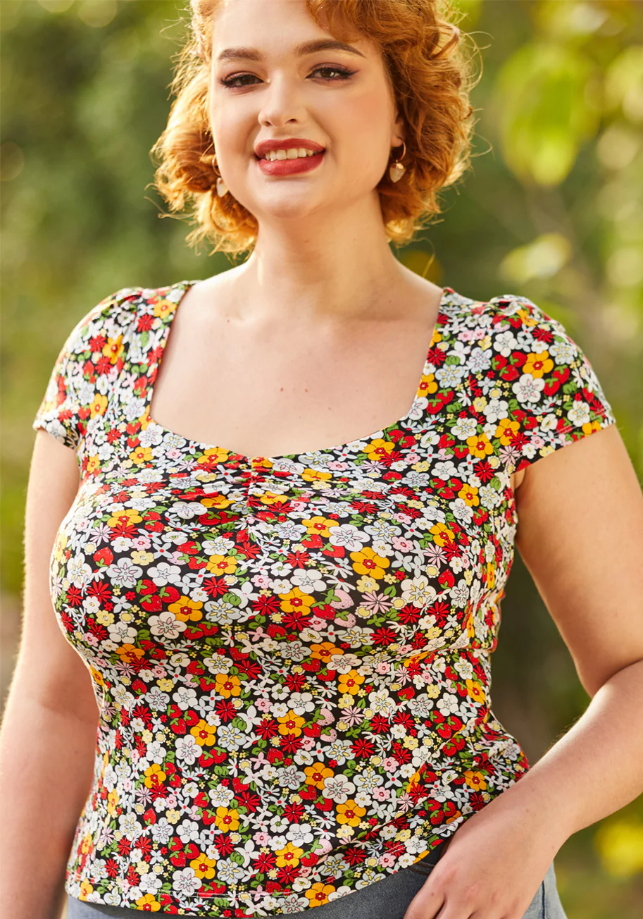 Sweet Thing Square Neck Top - Olabens