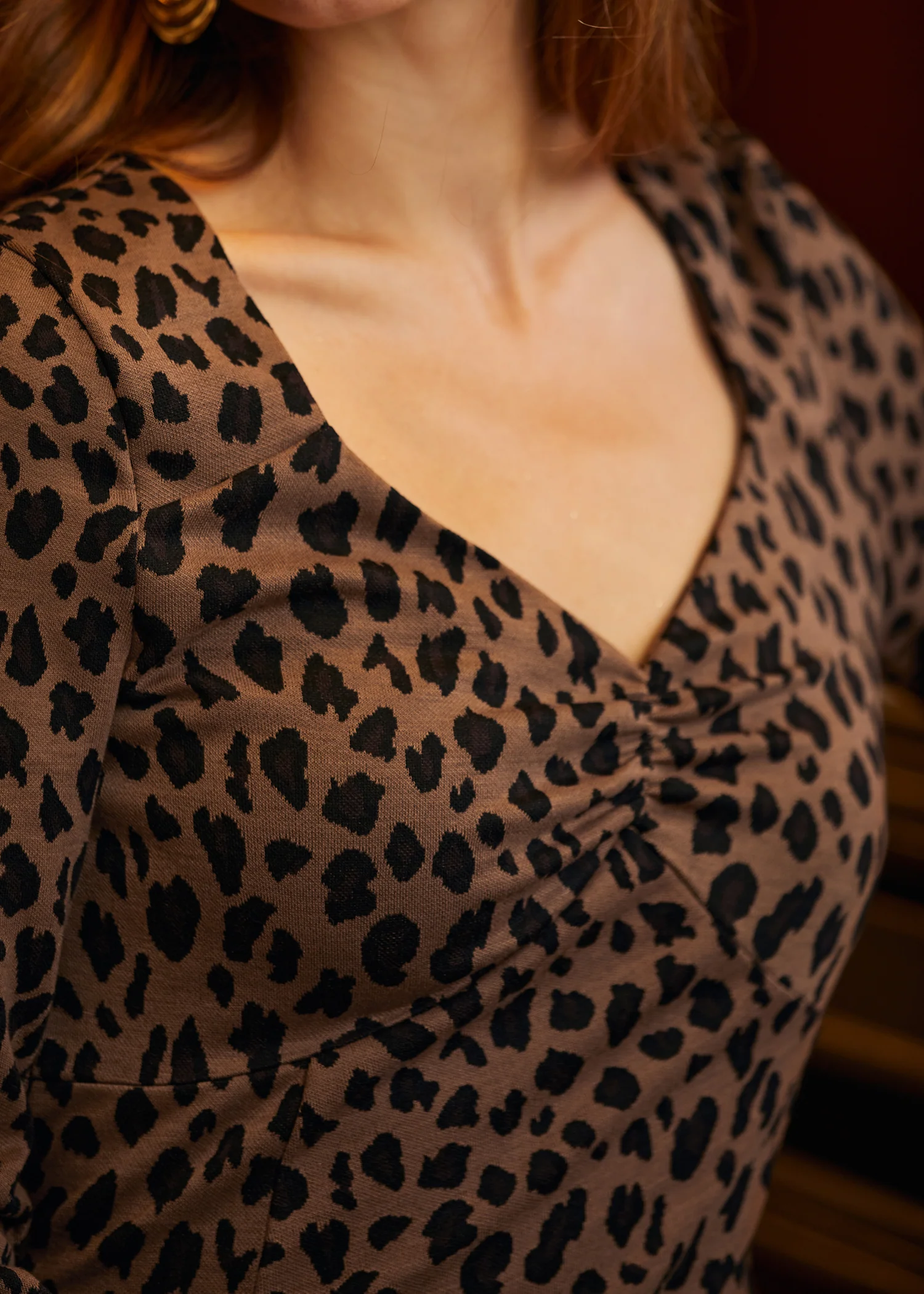 Leopard Hi-Low Empress Dress - Olabens