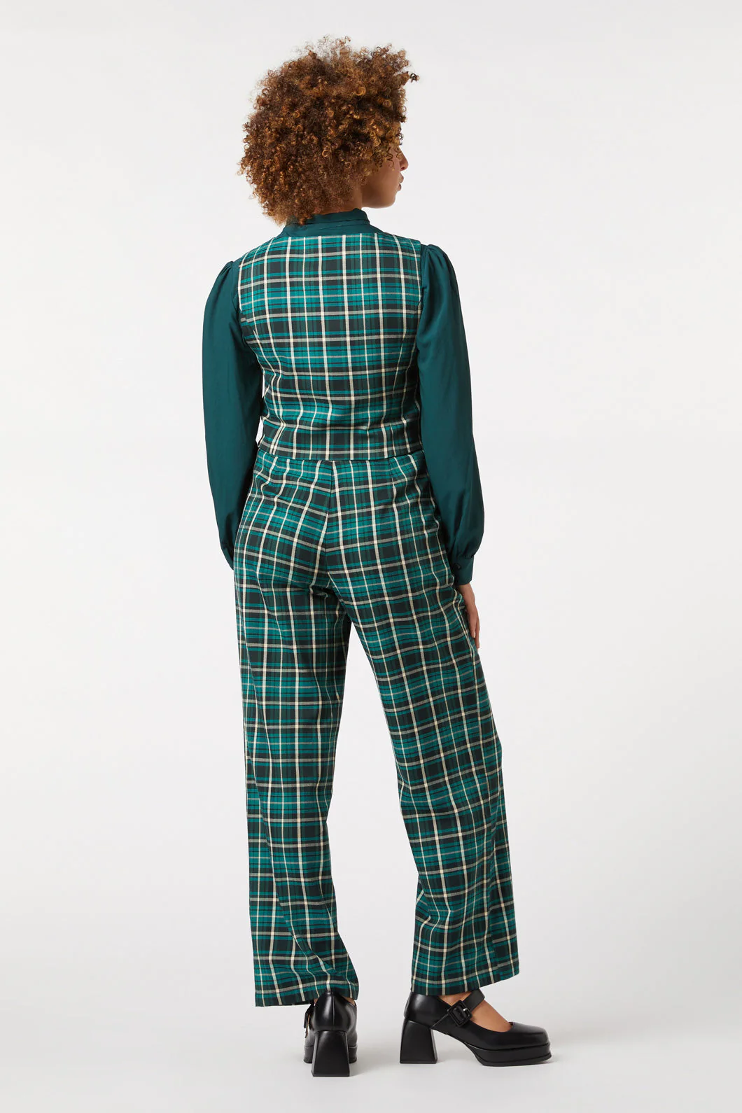 Amber Check Vest - Olabens