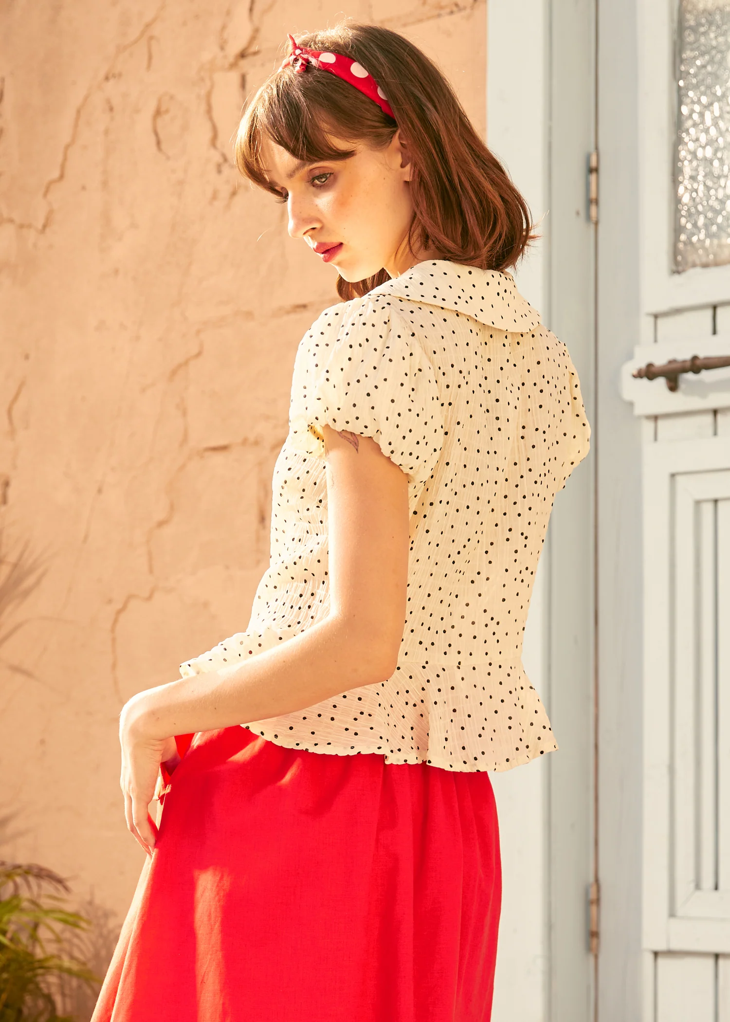 Prim & Peplum Blouse - Olabens