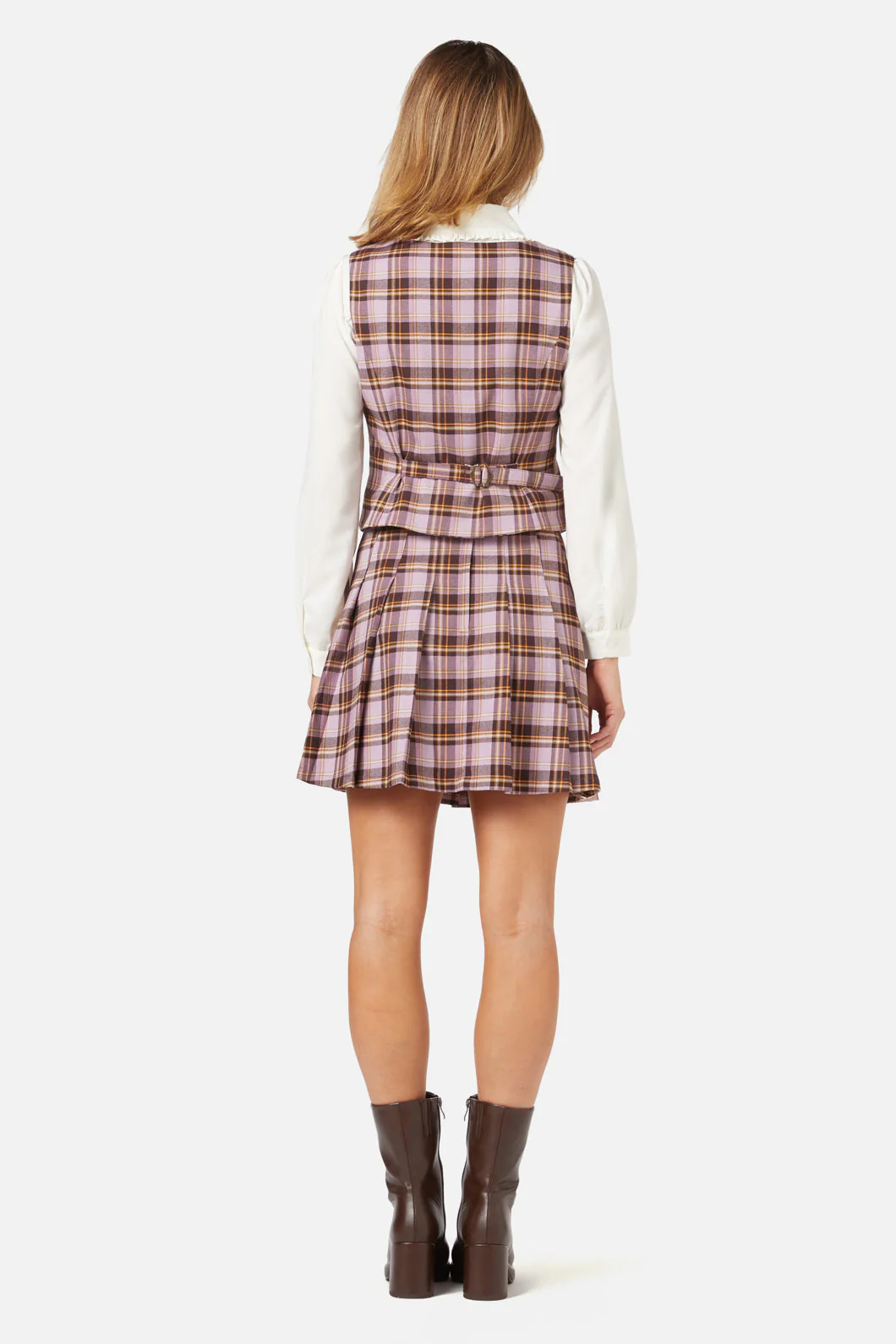 Jeannie Check Vest - Olabens